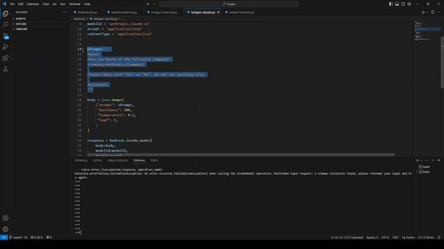 SOLVED - InvokeModel operation Malformed input request 3 schema violations found смотреть онлайн