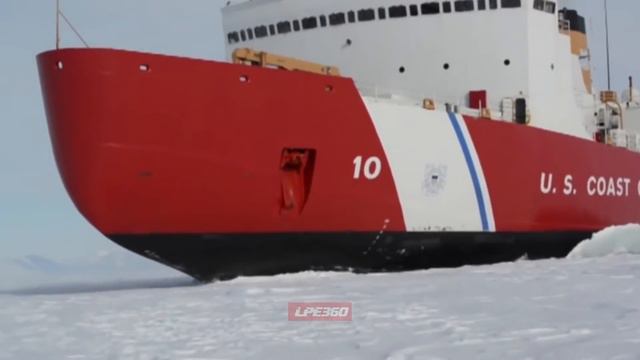 Penguins running from USCG Ice Cutter смотреть онлайн