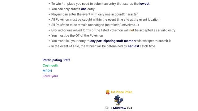 Murkrow Catch Event (PokeMMO Official Event) смотреть онлайн
