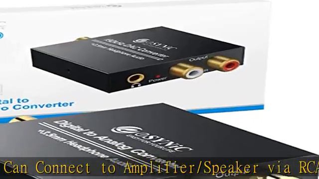 eSynic 192KHz DAC Digital to Analog Audio Converter Digital Optical SPDIF Coaxial to Analog L/R RCA смотреть онлайн
