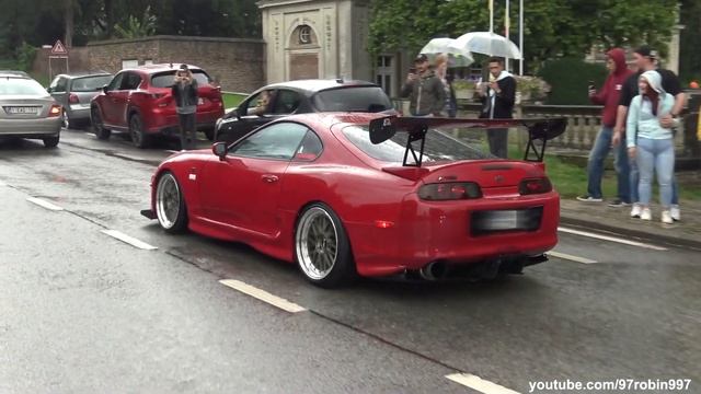 TOP 10 Toyota Supra MK4 Leaving a Carshow!! смотреть онлайн