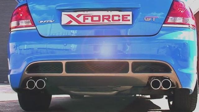 XFORCE FPV BF GT (Ford Falcon) Quad-Tip Performance Exhaust System смотреть онлайн