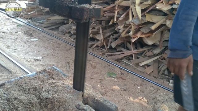Woodworking Skills | Sawing Long Coconut Wood in Sawmill смотреть онлайн