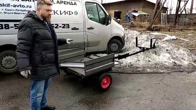 Телега с кузовом для перевозки дачных грузов. Как сделать прицеп универсал смотреть онлайн