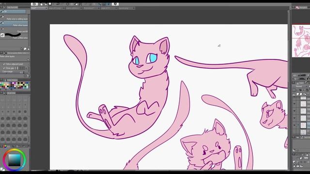 Mew Sketch Page | Pokemon Speedpaint смотреть онлайн