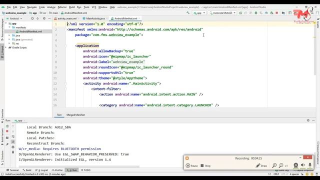#13 Implement WebView in Android App | Android Studio | Android Development Tutorial 2020 смотреть онлайн