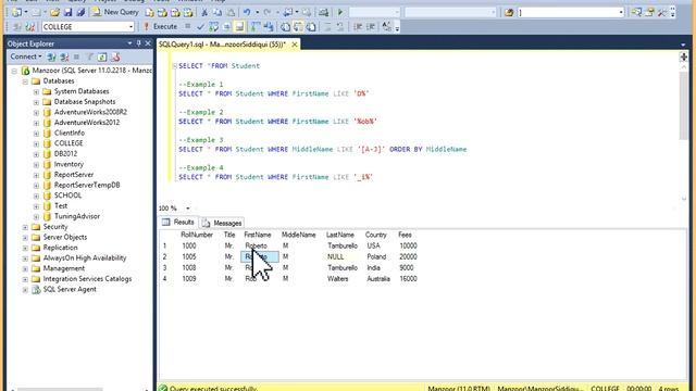 25 - SQL LIKE Operator - Learn SQL from www.SQLServerLog.com [HD] смотреть онлайн