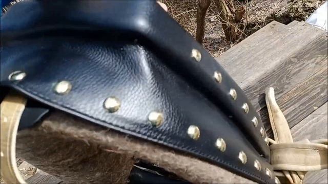 Хомут для лошадиной упряжи с украшениями из латуни и упряжная дуга смотреть онлайн