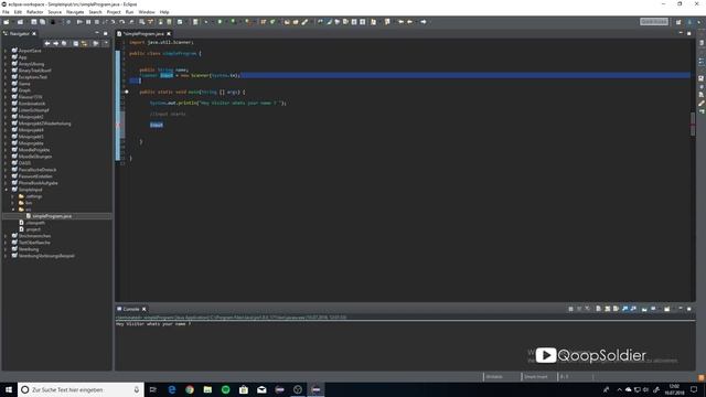 Scanner INPUT in JAVA смотреть онлайн