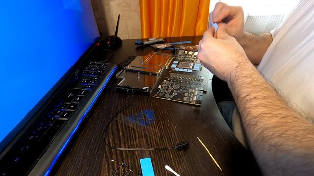 Установка водяного охлаждения на видеокарту MSI GeForce RTX 2080 Ti GAMING X TRIO смотреть онлайн