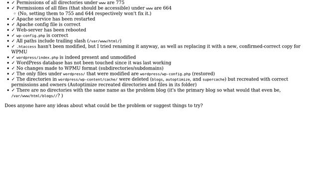 Wordpress: Primary (root) blog of multisite installation forbidden (403) смотреть онлайн