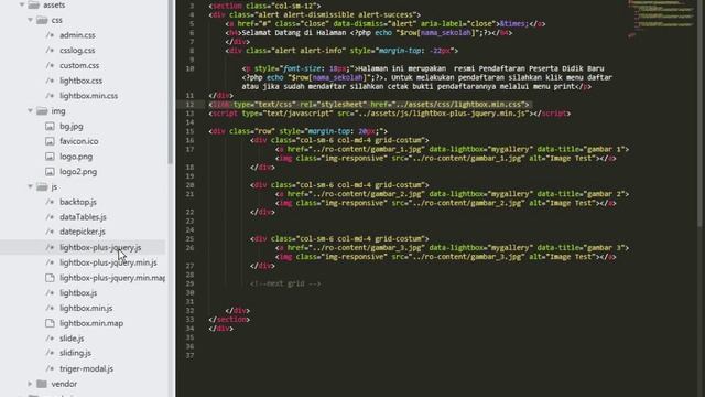 Membuat Galeri Foto Menggunakan Lightbox2 dan Bootstrap смотреть онлайн