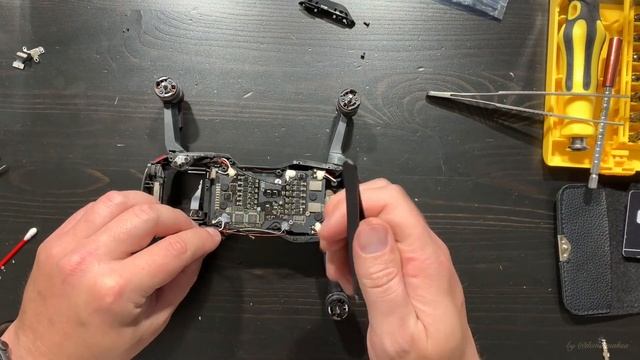 MAVIC AIR FCC РАЗБИЛСЯ, НАШЛИ, ПОЧИНИЛИ, ЛЕТАЕТ. Полная разборка Mavic Air. Замена луча MavicAir