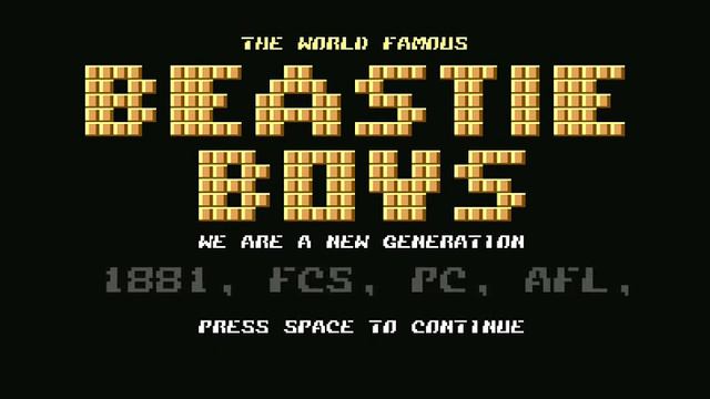 The Beastie Boys (BB) Intro 12 ! Commodore 64 (C64) смотреть онлайн