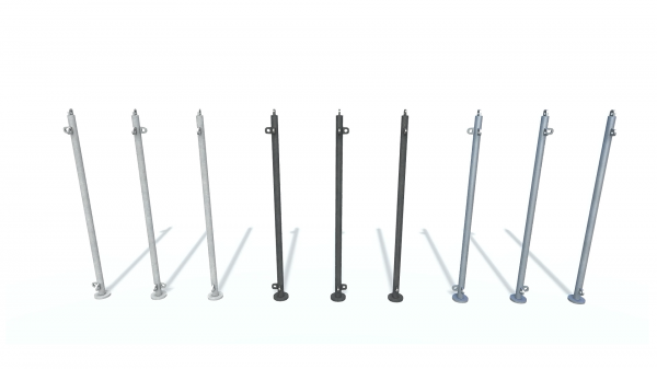 3D модель. Стойки леерного ограждения.