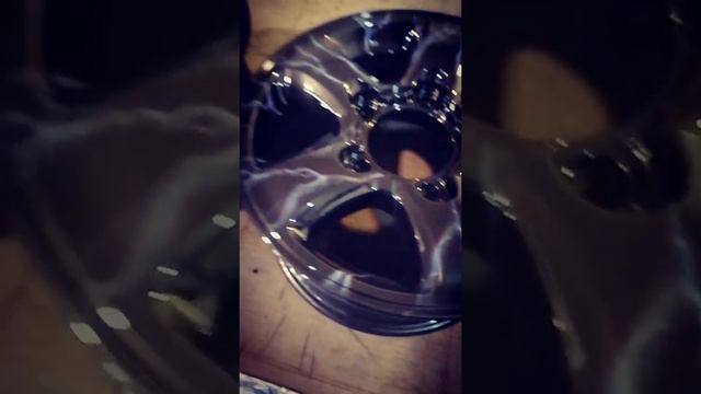 Эксклюзивная покраска колёсных дисков, аэрография молнии, порошковый лак смотреть онлайн