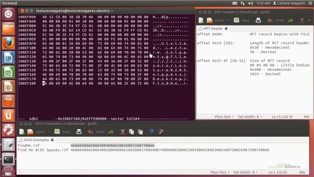 Ubuntu 12.04 Forensics - MFT Searching and Header Information смотреть онлайн