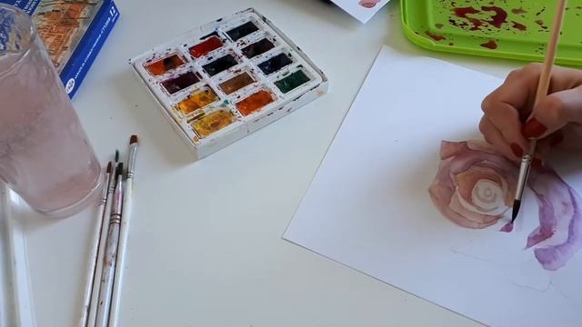 Как нарисовать розу смотреть онлайн