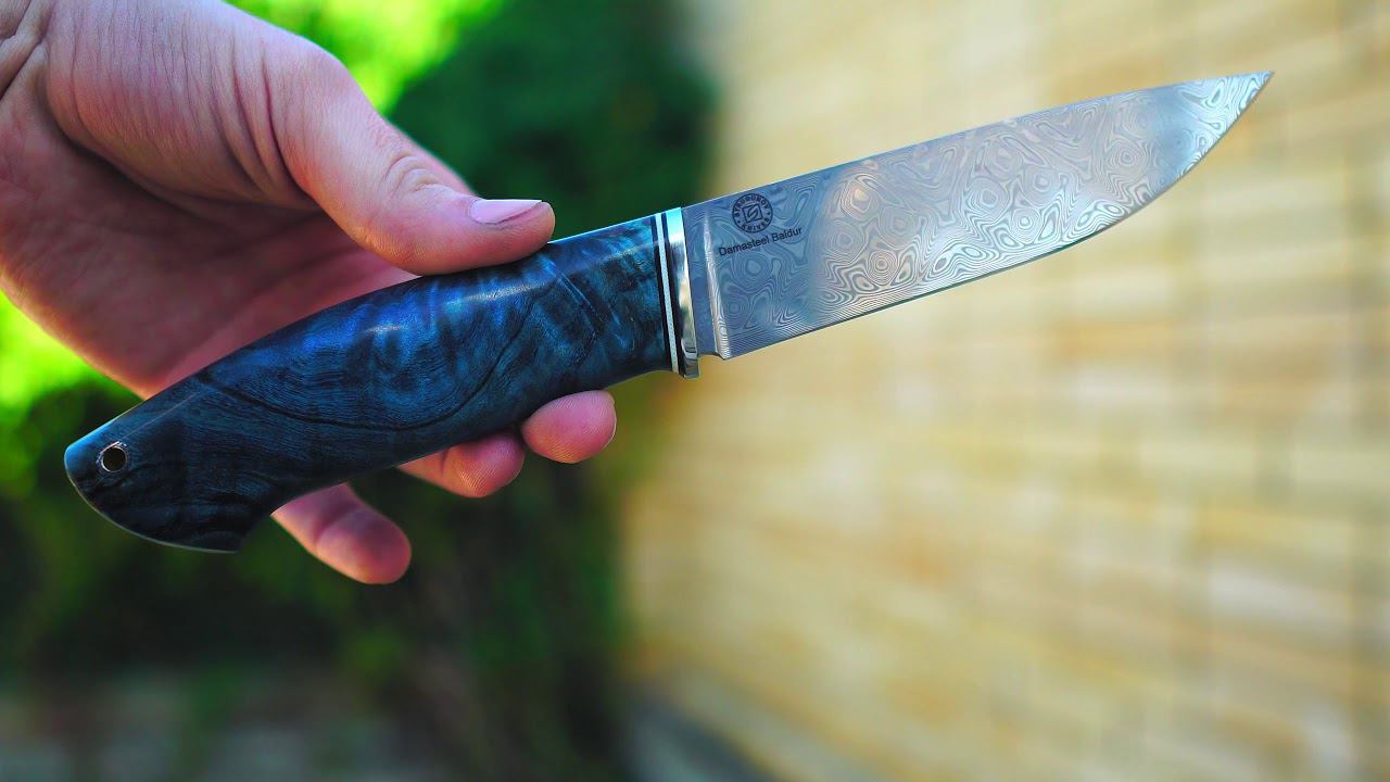 Нож со сталью Damasteel Baldur смотреть онлайн