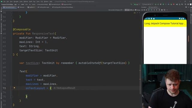 Automatic Resizing ResponsiveText | Android Jetpack Compose Tutorial смотреть онлайн