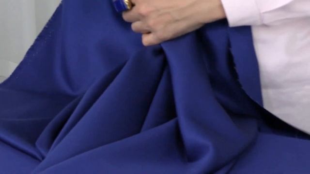 "Тканевый Бутик", арт. 10089, Шёлковая саржа насыщенного синего цвета смотреть онлайн