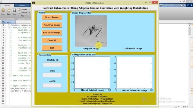 Contrast Enhancement Using Adaptive Gamma Correction Matlab Project with Source Code смотреть онлайн