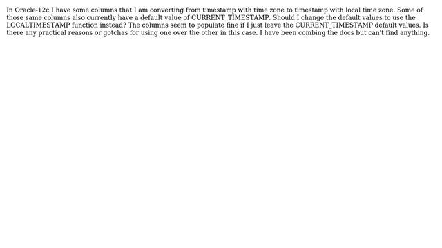 localtimestamp or curent_timestamp for default value смотреть онлайн
