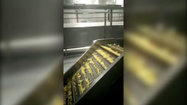 Линия производства замороженного картофеля фри. Мойка, резка смотреть онлайн