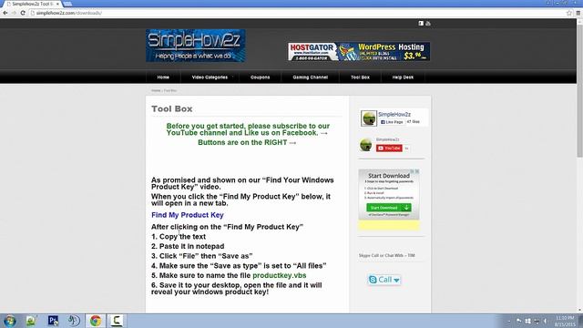 Find Your Windows 7, 8 &10 Product Key - EASY смотреть онлайн
