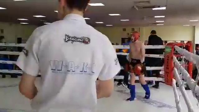 #Демьяненко Vs #Сергиенко 57кг лоу-кик (13-14лет) Чемпионат Киевской области по кикбоксингу 2019