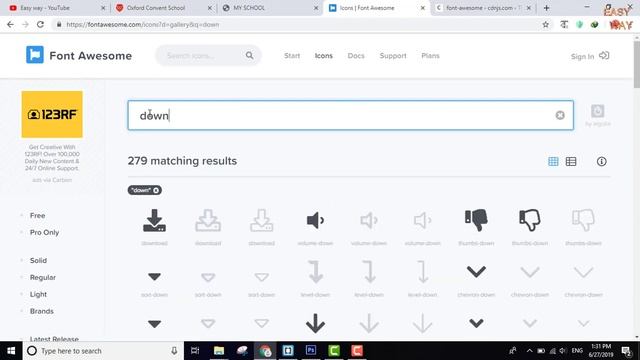 HTML Tutorial new school website using Font awesome CDN Part 4 in Hindi смотреть онлайн