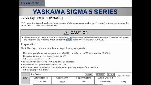 YASKAWA SIGMA 5 SGDV ON JOG MODE | HOW TO RUN YASKAWA SERVO ON TEST MODE | YASKAWA SERVO LEARNING смотреть онлайн