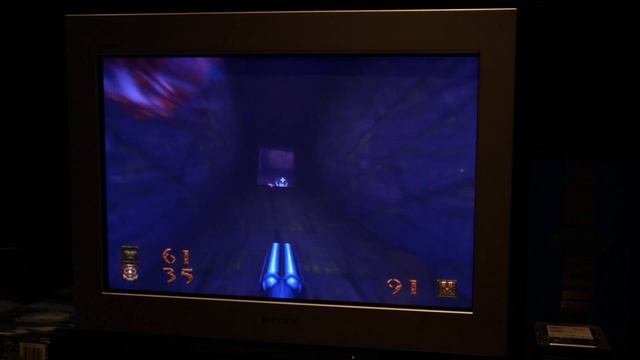 Quake remastered Gameplay on Sony FW 900 - best widescreen CRT Monitor смотреть онлайн