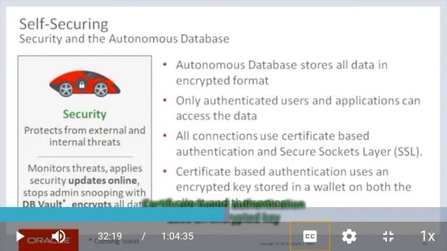 Oracle Autonomous database lecture 05 смотреть онлайн