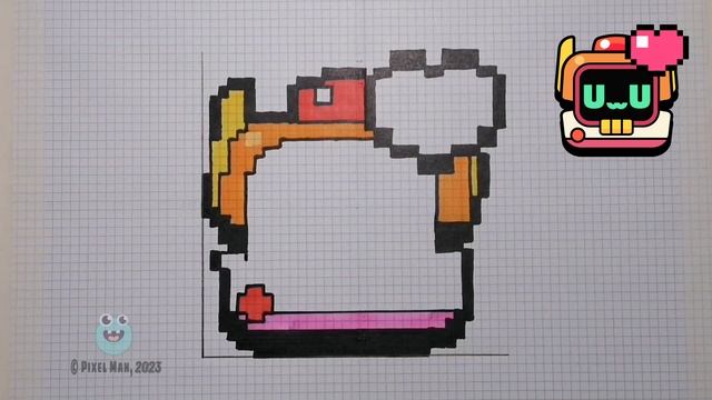 ЗНАЧОК Р-Т | Как нарисовать Р-Т по клеточкам из Бравл Старс смотреть онлайн