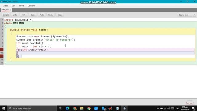 Maximum and minimum of 10 numbers input by the user || Easiest way ||java program || Pavan solution смотреть онлайн