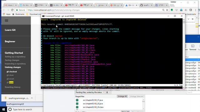 গিট এবং গিটহাব শিক্ষা - Git revert command for undoing remote or pushed commits смотреть онлайн