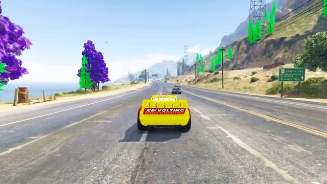 Crazy Track - Race All Disney Cars Lightning McQueen & Francesco Rip and Friends Driven To Win смотреть онлайн