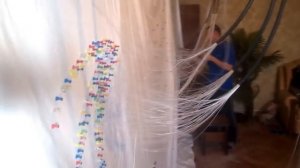 Натяжной потолок звездное небо, монтаж оптоволокна, 1300 нитей!!