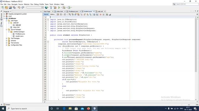 Java beans Example смотреть онлайн