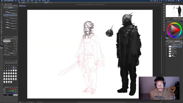 PHOTOSHOP ARTIST IMPORTS BRUSHES INTO CLIP STUDIO PAINT!? смотреть онлайн