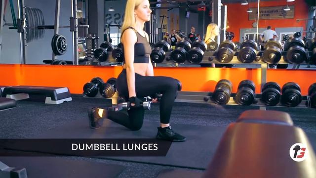 DUMBBELL LUNGES | ВЫПАДЫ С ГАНТЕЛЯМИ смотреть онлайн