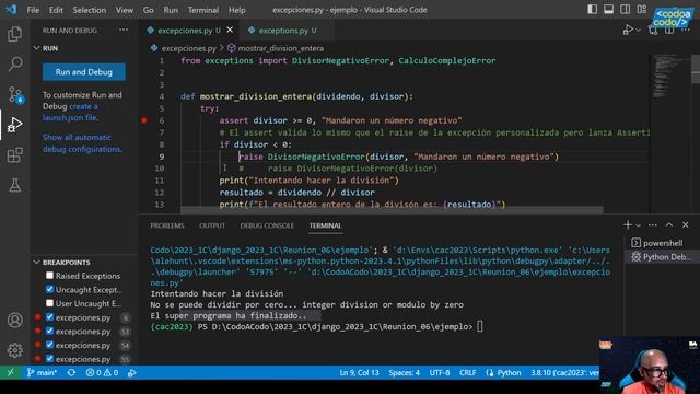 Reunión Sincrónica 06: Manejo de excepciones y algunas recomendaciones смотреть онлайн