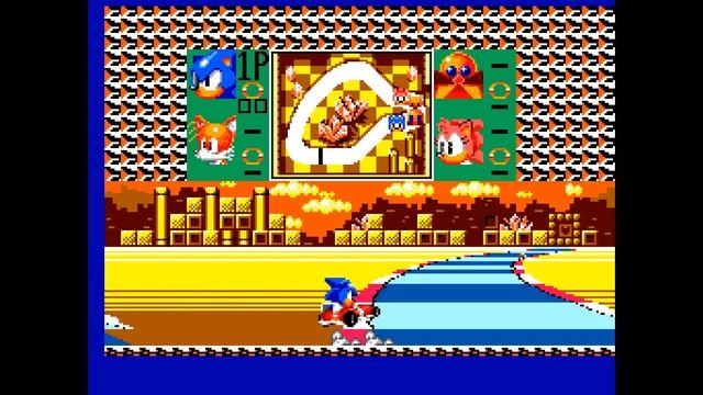 Sonic Drift v0.1a Sega Master System Hack GG2SMS 60Hz смотреть онлайн