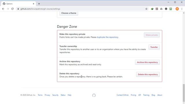 How to Delete a GitHub Repository 2020 смотреть онлайн