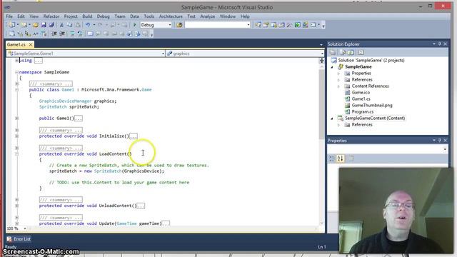 XNA Tutorial - 01 Creating a new XNA 4.0 Project смотреть онлайн