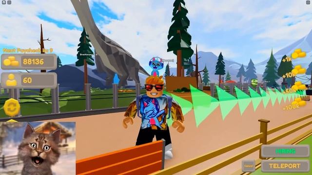 I Built A Level 999,999 Dinosaur Zoo Tycoon In Roblox смотреть онлайн
