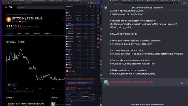 ChatGPT makes Support Vector Machine Learning Model to Predict Crypto Price смотреть онлайн