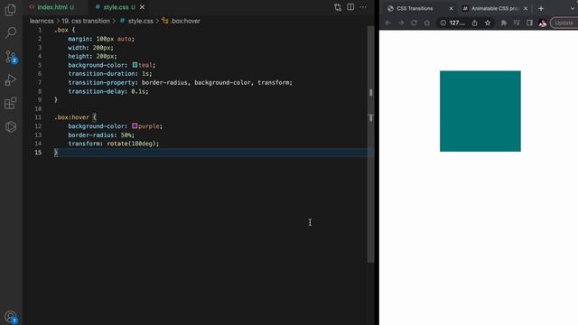 CSS Animations using Transitions | Complete Web Development Course #33 смотреть онлайн