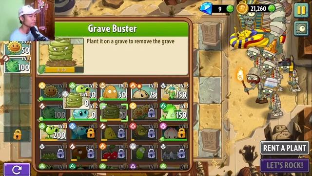 Zombie Mumi Meresahkan (Ancient Agypt) - Plant VS Zombie 2 смотреть онлайн